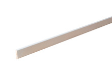 Forkantliste hvid runde kanter 5 x 21 x 1200 mm